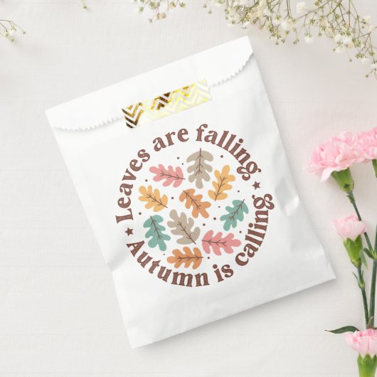 Sachets En Papier Citation d'automne Boho (Scellé)