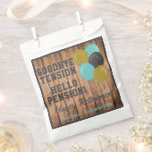 Sachets En Papier Citation Rustique De Retraite Et Ballons (Coupé)