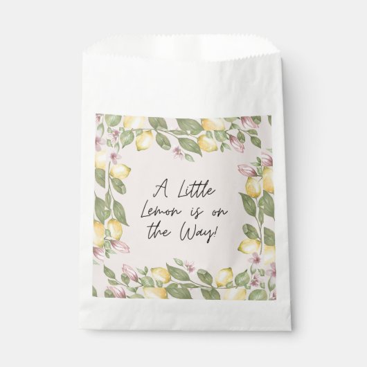 Sachets En Papier Citron Rose (Devant)