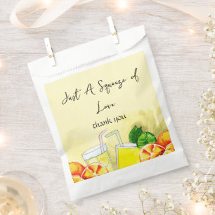 Sachets En Papier Citronnade Squeeze of Love Citron Agrumes Fête de
