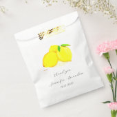 Sachets En Papier Citrons Mariage d'aquarelle de fruits jaunes (Scellé)