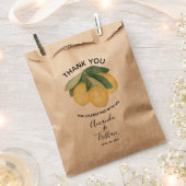 Sachets En Papier Citrons Merci (Coupé)