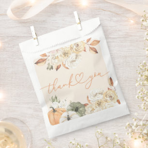 Sachets En Papier Citrouille Automne  Automne Baby shower