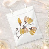 Sachets En Papier Citrouille bon thanksgiving aquarelle (Coupé)