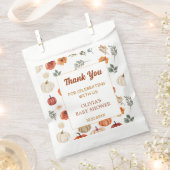 Sachets En Papier Citrouille d'automne Boho Baby shower d'automne (Coupé)