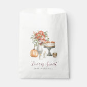 Sachets En Papier Citrouille d'automne cosy "L'amour est doux" (Devant)