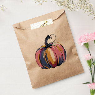 Sachets En Papier Citrouille de léopard drôle Halloween Automne