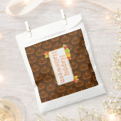 Sachets En Papier Citrouille d'Halloween esquissé (Coupé)