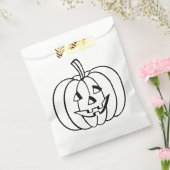 Sachets En Papier Citrouille d'Halloween Jack-O-Lantern (Scellé)