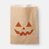 Sachets En Papier Citrouille d'Halloween Jack O'Géant (Devant)