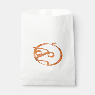 Sachets En Papier Citrouille d'Halloween sur arrière - plan transpar