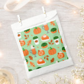 Sachets En Papier citrouille épice café pastel vert (Coupé)