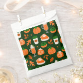 Sachets En Papier citrouille épice café vert foncé (Coupé)