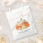 Sachets En Papier Citrouille Florals Parties scintillant Mariage Amo (Coupé)