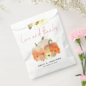 Sachets En Papier Citrouille Florals Parties scintillant Mariage Amo (Scellé)