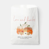 Sachets En Papier Citrouille Florals Parties scintillant Mariage Amo (Devant)