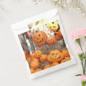 Sachets En Papier Citrouille halloween Jack-o'-lantern orange citrou (Scellé)
