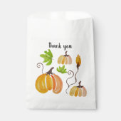 Sachets En Papier Citrouille Merci pays (Devant)