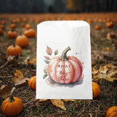 Sachets En Papier Citrouille rose Aquarelle Boho Baby Girl Douche