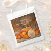 Sachets En Papier Citrouille rustique automne grange Mariage Merci (Coupé)