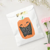 Sachets En Papier Citrouille Trick ou traitement Halloween (Scellé)