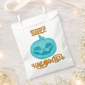 Sachets En Papier Citrouille turquoise Joyeux Halloween Favoriser sa (Coupé)