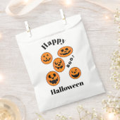 Sachets En Papier Citrouilles d'Halloween (Coupé)