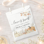 Sachets En Papier Citrouilles et Fleurs d'Automne Rustiques (Coupé)