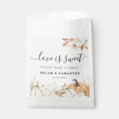 Sachets En Papier Citrouilles et Fleurs d'Automne Rustiques (Devant)