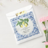 Sachets En Papier Citrus citron Fiançailles bleu blanc (Scellé)