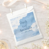Sachets En Papier Clair bleu ciel d'aquarelle Mariage Favor Sac (Coupé)