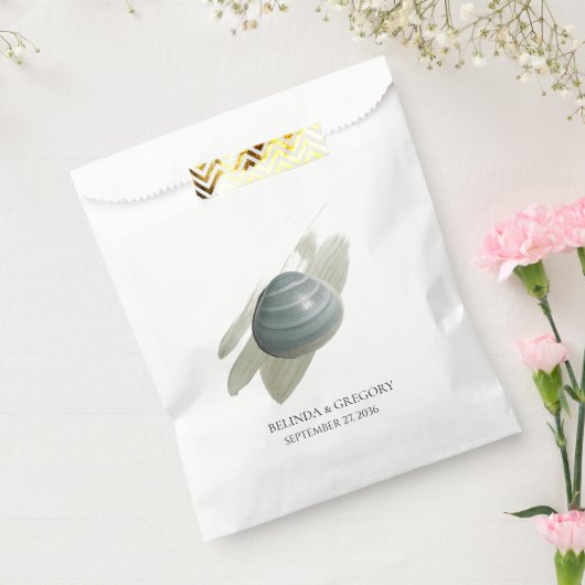 Sachets En Papier Clam Mariage d'aquarelle (Scellé)