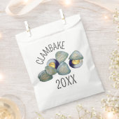 Sachets En Papier Clams Clambake Rhode Island Nouvelle-Angleterre (Coupé)