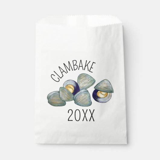Sachets En Papier Clams Clambake Rhode Island Nouvelle-Angleterre (Devant)