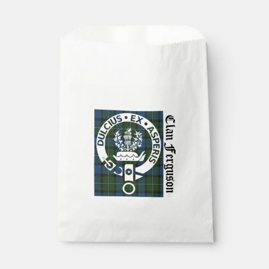 Sachets En Papier Clan Ferguson Crest Badge & Tartan (Devant)