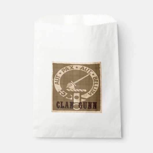 Sachets En Papier Clan Gunn Sepia (Devant)