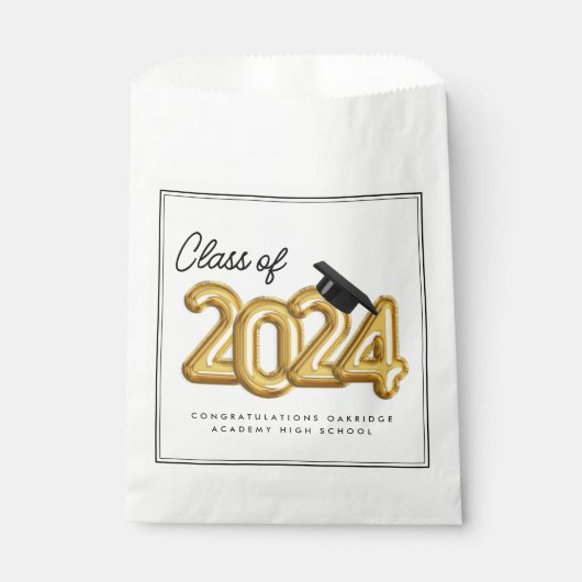 Sachets En Papier Classe de 2024 Graduation Party (Devant)
