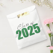 Sachets En Papier Classe de Parties scintillant verte de 2025 (Scellé)