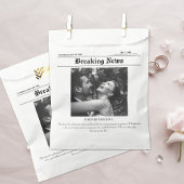 Sachets En Papier Classi Mariage Merci noir et blanc