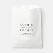 Sachets En Papier Classic Couples Noms Merci Mariage (Devant)