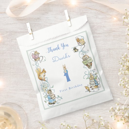 Sachets En Papier Classic Peter le lapin Beatrix Potter Anniversaire (Coupé)