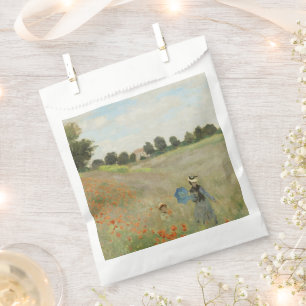 Sachets En Papier Claude Monet Le Champ de coquelicots près d'Argent
