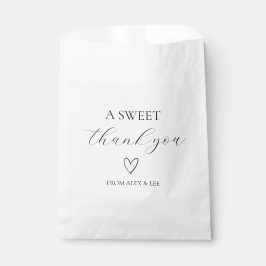 Sachets En Papier Clean & Modern Favor Bags (Devant)