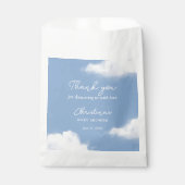Sachets En Papier Cloud 9 Baby shower bleu (Devant)