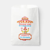 Sachets En Papier Clown cirque fête d'anniversaire sur mesure (Devant)