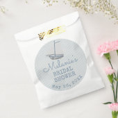 Sachets En Papier Coastal Bridal Shower Boat Stripe  (Scellé)