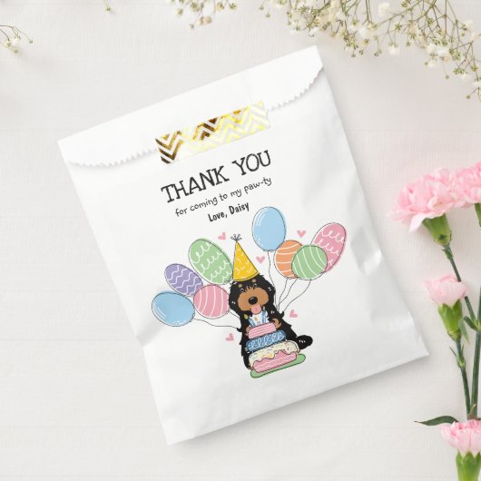 Sachets En Papier Cockapoo noir couleur Tri Cavapoo fête d'anniversa (Scellé)