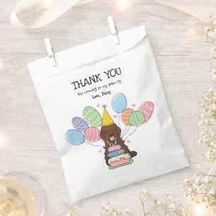 Sachets En Papier Cockapou au chocolat Cavapoo fête d'anniversaire