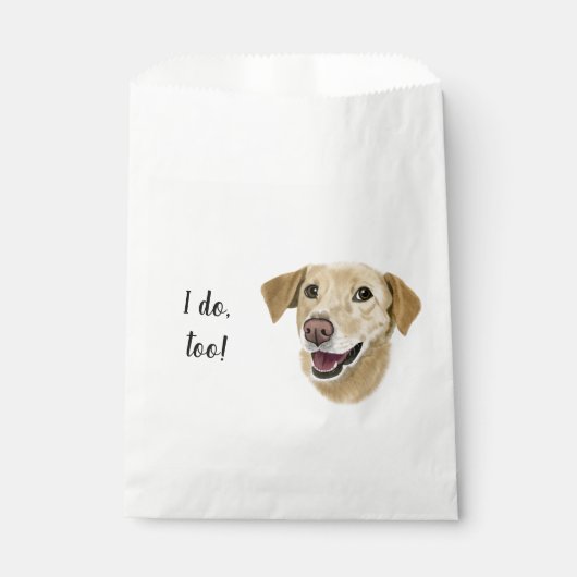 Sachets En Papier Cocktail personnalisé chien Napkin (Devant)