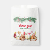 Sachets En Papier Cocktails et biscuits de Noël Fête de Noël (Devant)
